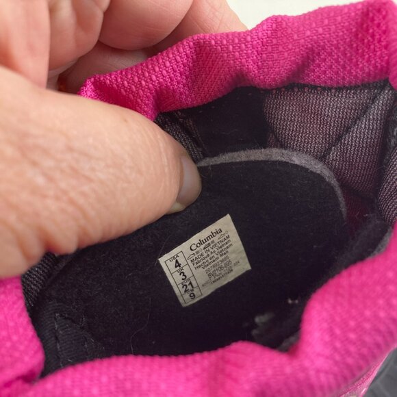 New Columbia Baby Girls sz 4 Pink Insulated Waterproof Winter Snow Boots - Picture 6 of 7